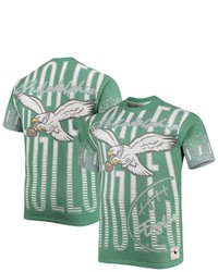 Mitchell & Ness Heathered Kelly Green Philadelphia Eagles Jumbotron Big Tall T Shirt In Heather Green At Nordstrom
