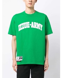 Izzue Logo Print Cotton T Shirt