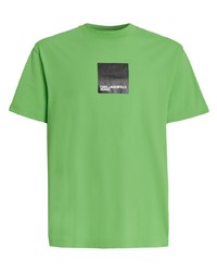 KARL LAGERFELD JEANS Logo Print Organic Cotton T Shirt