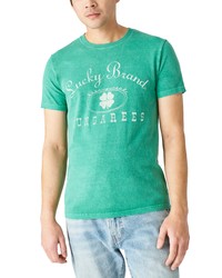 Lucky Brand Logo Reissue Cotton Graphic Tee In Greenlake At Nordstrom