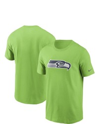 Nike Neon Green Seattle Seahawks Primary Logo T Shirt At Nordstrom