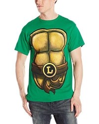 Nickelodeon Teenage Mutant Ninja Turtles Tmnt Leonardo Front And Back Costume T Shirt