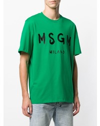 MSGM Painted Logo T Shirt
