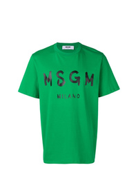 MSGM Painted Logo T Shirt