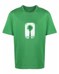 Emporio Armani Palm Tree Print T Shirt