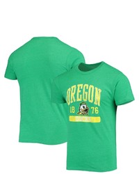 LEAGUE COLLEGIATE WEA R Heathered Green Oregon Ducks Volume Up Victory Falls Tri Blend T Shirt In Heather Green At Nordstrom