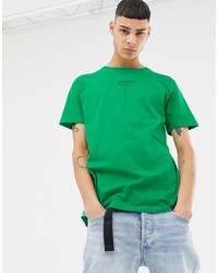 Sweet Sktbs Regular Organic T Shirt With Awake Print In Green