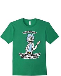 Rick Morty Time To Get Riggity Riggity Wrecked Son T Shirt
