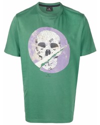 PS Paul Smith Skull Print Cotton T Shirt