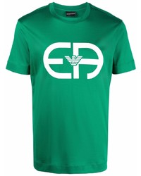 Ea7 Emporio Armani Slim Fit Logo Print T Shirt