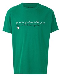 OSKLEN Slogan Print Slim Fit T Shirt