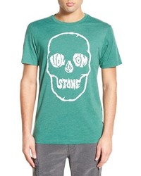 Volcom Tuff Skull Modern Fit Graphic Crewneck T Shirt