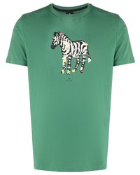 PS Paul Smith Zebra Motif Cotton T Shirt