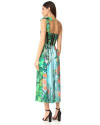 Rochas Strapless Print Dress