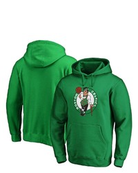 FANATICS Branded Kelly Green Boston Celtics Icon Primary Logo Pullover Hoodie