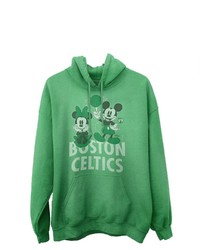 Junk Food Heather Green Boston Celtics Disney Mickey Minnie 202021 City Edition Pullover Hoodie