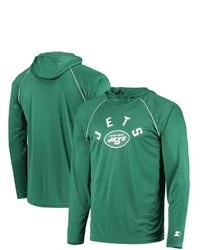 STARTE R Green New York Jets Raglan Long Sleeve Hoodie T Shirt At Nordstrom