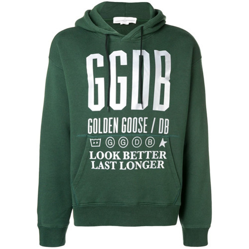 Golden Goose Deluxe Brand Script Printed Hoodie 319 farfetch