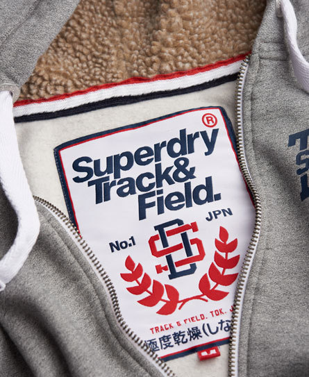 Stemmen aanraken zoet Superdry Trackster Winter Zip Hoodie, $55 | Superdry | Lookastic