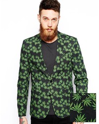 Green Print Jacket