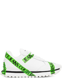VERSACE JEANS COUTURE White Green Spyke Sneakers