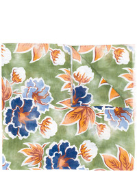 Kiton Floral Print Scarf