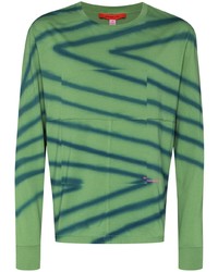 Eckhaus Latta Directional Spray Paint Striped Sweatshirt