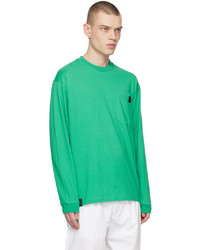 Izzue Green Crewneck Long Sleeve T Shirt