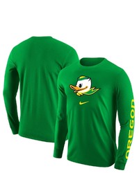 Nike Green Oregon Ducks Team Lockup 2 Hit Long Sleeve T Shirt At Nordstrom