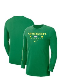 Nike Green Oregon Ducks Word Long Sleeve T Shirt At Nordstrom