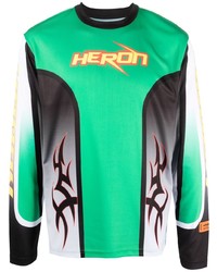 Heron Preston Logo Print Panelled T Shirt