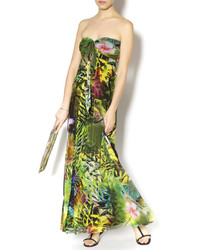 Elana Kattan Maxi Tropical Dress