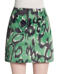 French Connection Abstract Print Miniskirt