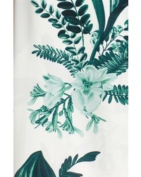 Halogen Cascade Detail Floral Print Pencil Skirt