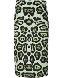 Givenchy Leopard Print Pencil Skirt