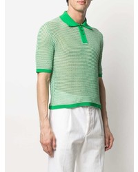 Bottega Veneta Open Knit Polo Shirt