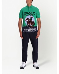 Polo Ralph Lauren Polo Pony Graphic Print Polo Shirt