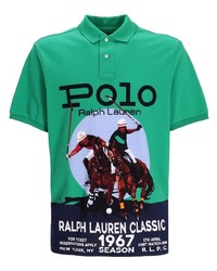 Polo Ralph Lauren Polo Pony Graphic Print Polo Shirt