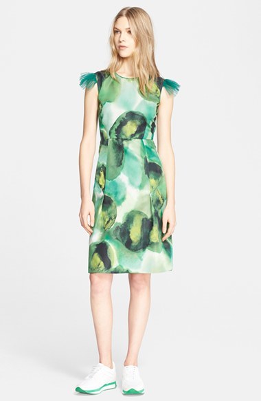 Burberry Prorsum Print Silk Blend Sheath Dress, $2,495 | Nordstrom |  Lookastic