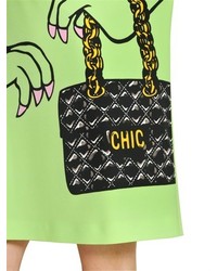 Moschino Cheap & Chic Dino Printed Techno Crepe Dress