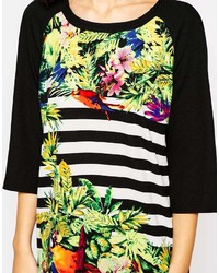 Vero Moda One Fashion By Shift Dress In Striped Tropical Print