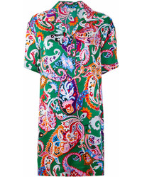 Kenzo Paisley Pattern Shirt Dress