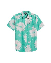 Volcom Obx Your Bfs Classic Fit Floral Short Sleeve Button Up Shirt