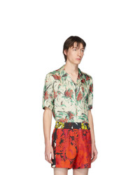 Dries Van Noten Off White And Multicolor Carlton Shirt