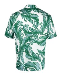 Tagliatore Palm Tree Print Shirt