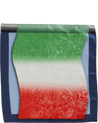 Etro Italian Flag Pocket Square