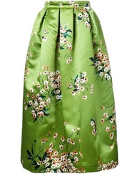Rochas Floral Print Full Skirt