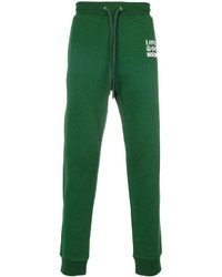 Green Print Sweatpants