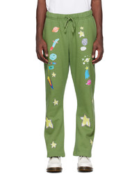 Kids Worldwide Green All Over Space Lounge Pants