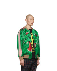 Gucci Green Panther Bomber Jacket
